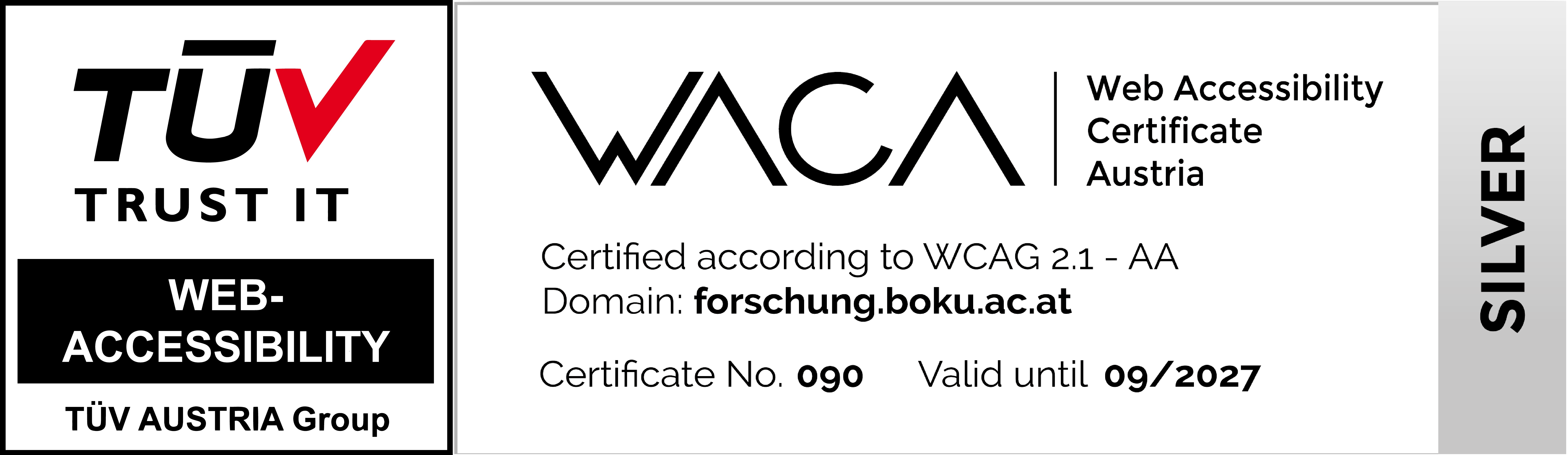 The WACA Quality Seal in Silver